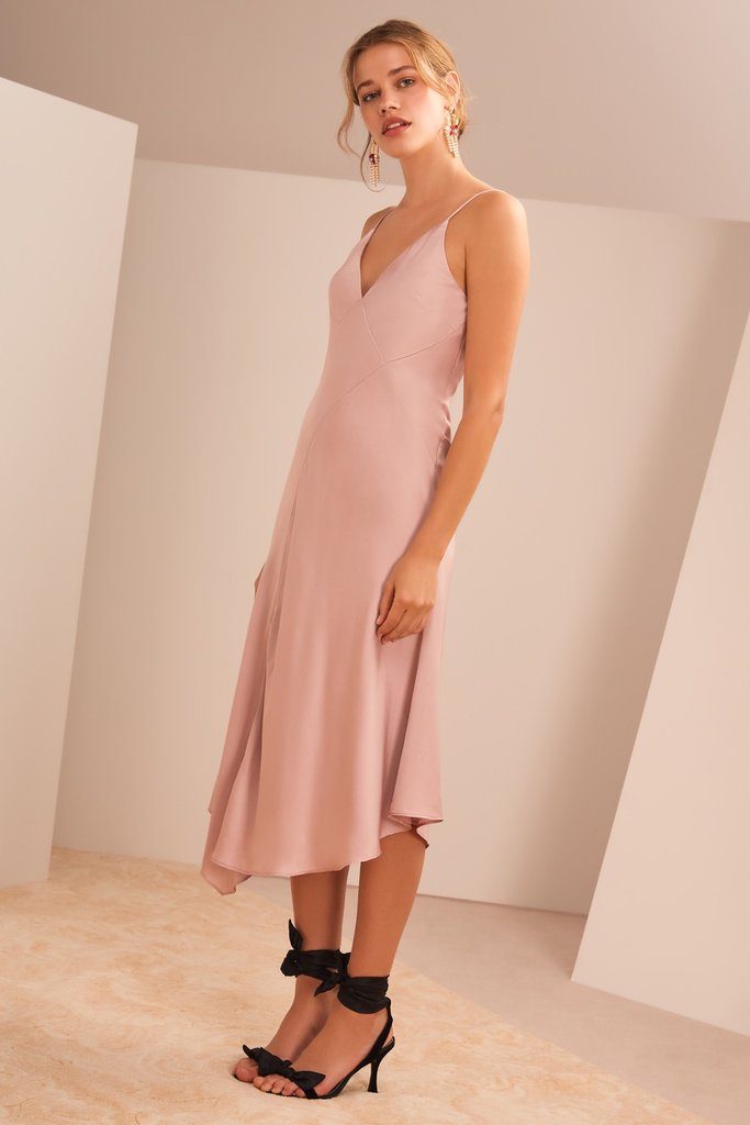 Infinity Midi Dress Champagne