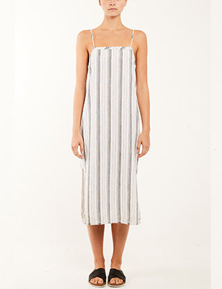 Brooke Linen Stripe Dress by Nude Lucy