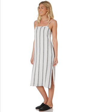 Brooke Linen Stripe Dress by Nude Lucy