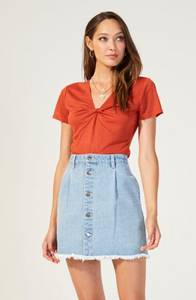 Fraya Button Front Skirt by MINKPINK